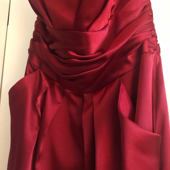 Bridesmaid Red Dress (David’s Bridal) - Picture 2 of 3